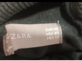 Jersey cuello alto Zara mujer marrón