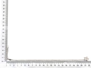 gargantilla plata 925mm con piedra con circonita 22cm