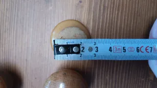 Pomos de madera redondos (24 unidades)