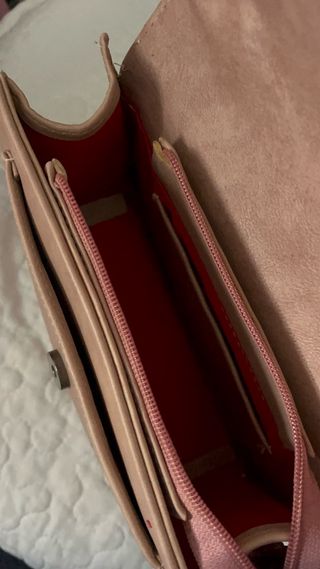 Bolso YSL Rosa y Plateado