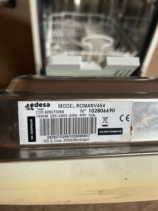 Lavavajillas compacto 45cm