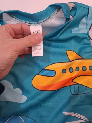 Pigiama bambino tg 4 con dettaglio aereoplani