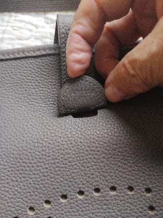 Borsa Hermes in pelle marrone