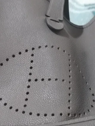 Borsa Hermes in pelle marrone