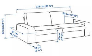 Sofá Kivik Ikea 3 plazas como nuevo