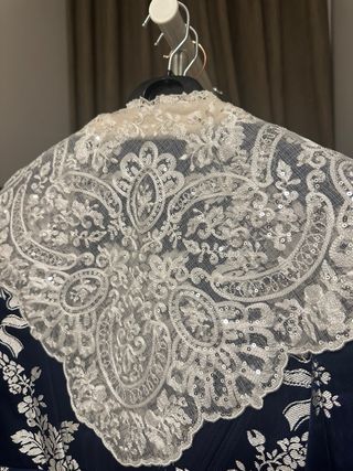 Manteletas Fallera Plateadas