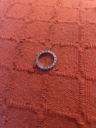 Alianza oro 18k y brillantes. Talla 15