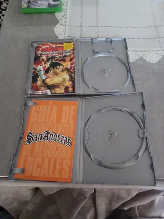 Solo caja y manuales GTA San Andreas Tekken 5 Ps2