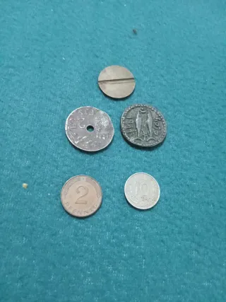 Lote de 5 monedas antiguas