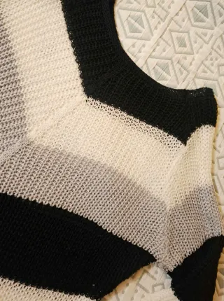 Maglione Taglia Unica - Bianco, Grigio, Nero