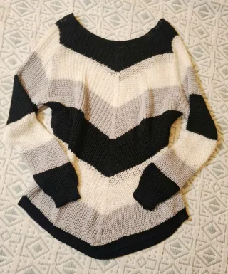 Maglione Taglia Unica - Bianco, Grigio, Nero