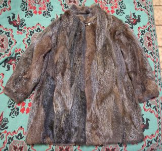 Pelliccia artigianale vera pelliccia vintage