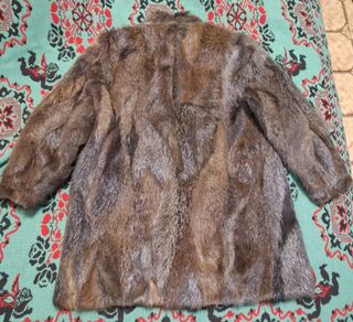 Pelliccia artigianale vera pelliccia vintage