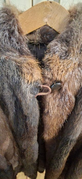 Pelliccia artigianale vera pelliccia vintage