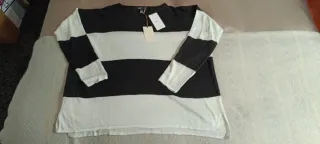 Jersey Mango Rayas Lino Talla L