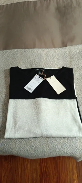 Jersey Mango Rayas Lino Talla L