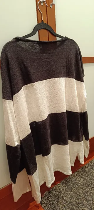 Jersey Mango Rayas Lino Talla L