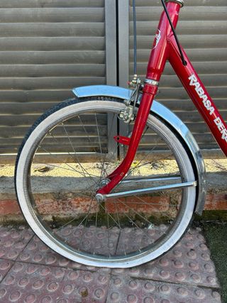 Bicicleta Clásica Rebasa Derbi Vintage Roja