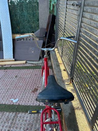 Bicicleta Clásica Rebasa Derbi Vintage Roja