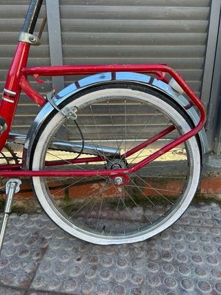 Bicicleta Clásica Rebasa Derbi Vintage Roja