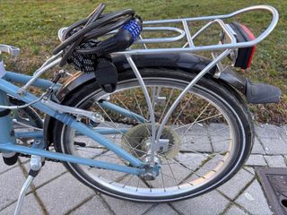 Bicicleta plegable azul Dahon