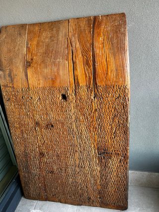 Trillo de madera para fabricar una gran mesa