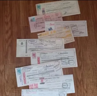 Letras de pago antiguas