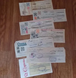 Letras de pago antiguas