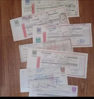 Letras de pago antiguas