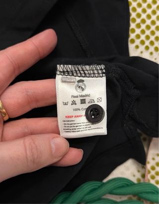 Polo Real Madrid Negro Talla M