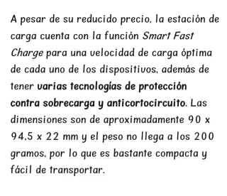 Cargador Tronic 4 Puertos USB PD 40W