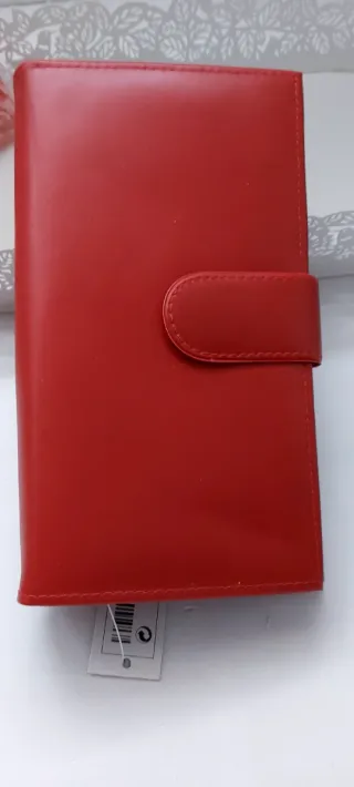 Cartera monedero roja