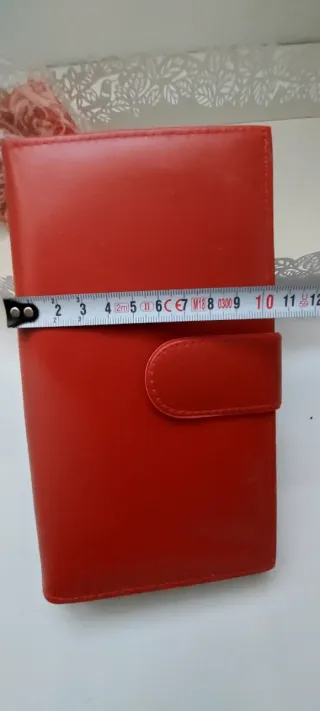 Cartera monedero roja