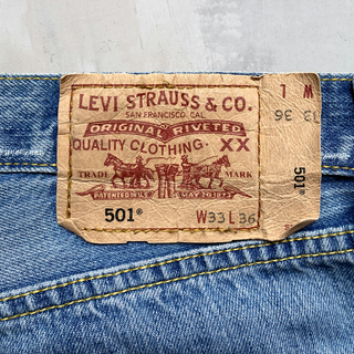 Levi’s 501 vintage W33 azul claro rotos originales
