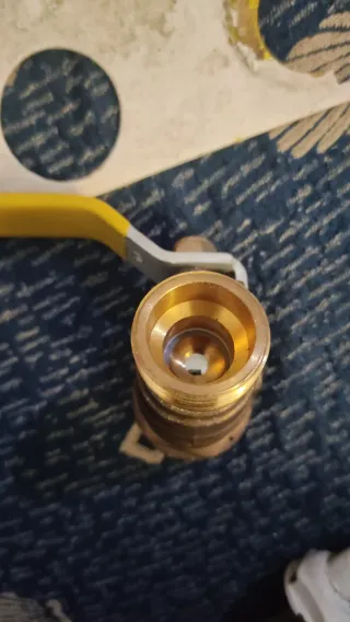 Soporte, Válvula y Codo Contador de gas