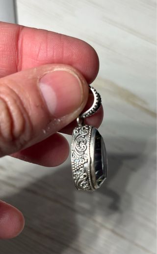 Colgante Plata Cuarzo Místico Pear