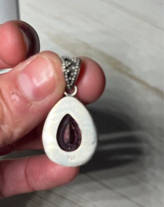 Colgante Plata Cuarzo Místico Pear