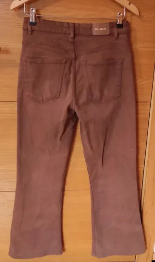 Pantalón Pull&Bear mujer marrón