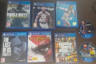PS4 (PlayStation 4) + 8 Juegos + Mando