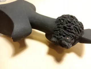 CRISTINA PUELL STATUA Ceramica NERO plexiglas