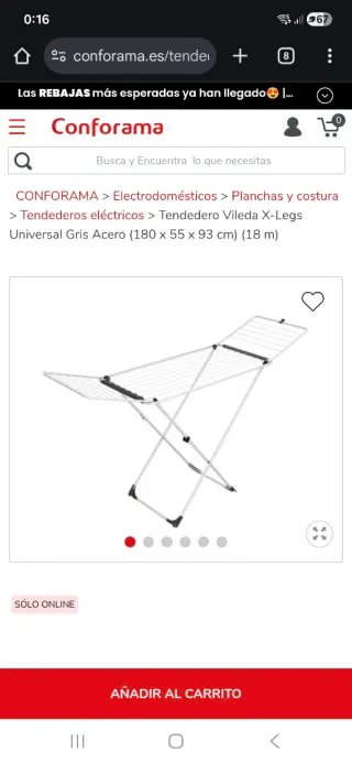 Nuevo !! Tendedero Vileda X-Legs Universal