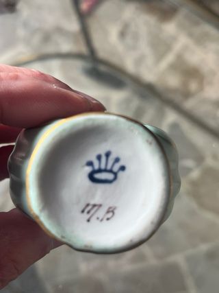 Piccolo vaso decorativo floreale Limoges decorato