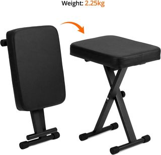 Taburete Plegable Negro