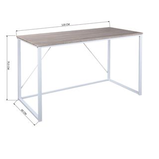 Escritorio madera y metal