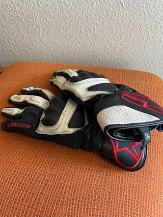 Guantes Moto Alpinestars Mujer Beige/Negro