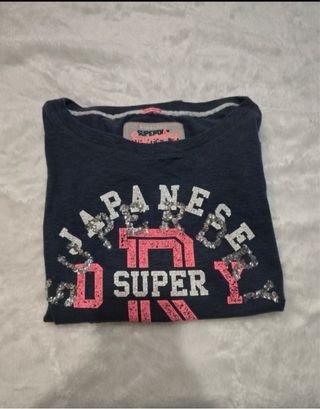 Sudadera Superdry Azul y Rosa