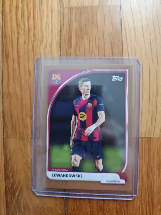 Tarjeta Lewandowski 399 Topps FC Barcelona