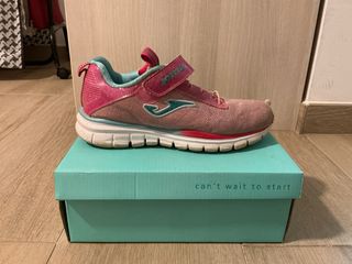 Zapatillas Joma juveniles rosa y turquesa