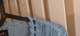 Maglia azzurra con lurex