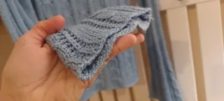 Maglia azzurra con lurex